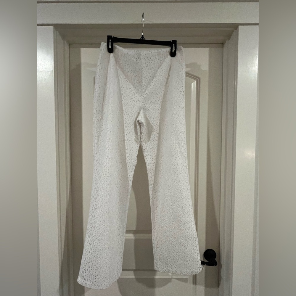 White Lace Pants